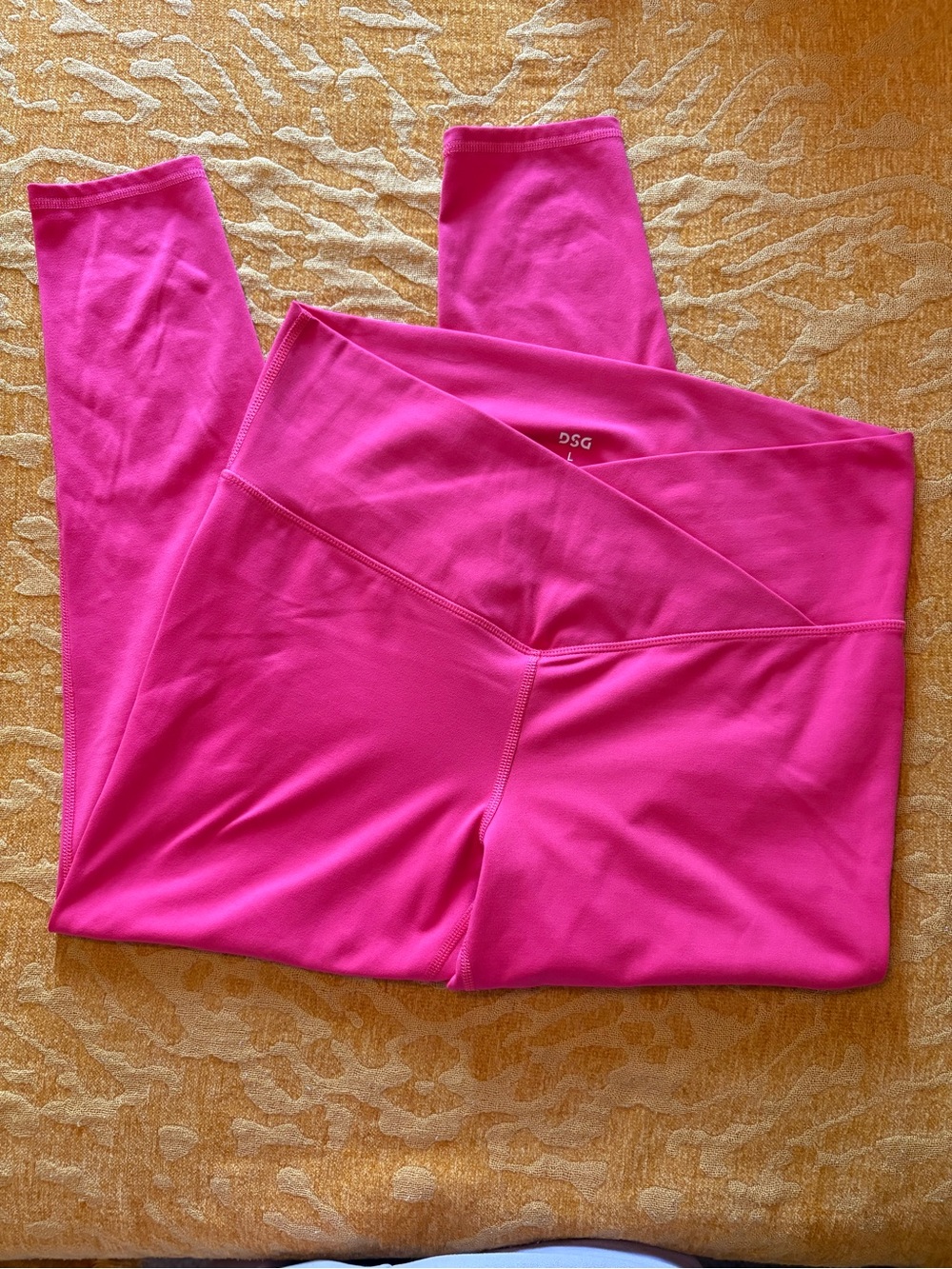 DSG Hot Pink High-Waisted Crossover Leggings